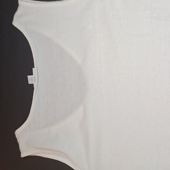 J Jill sleeveless tank with fringed bottom. sleeveless white size small - Picture 5 of 7